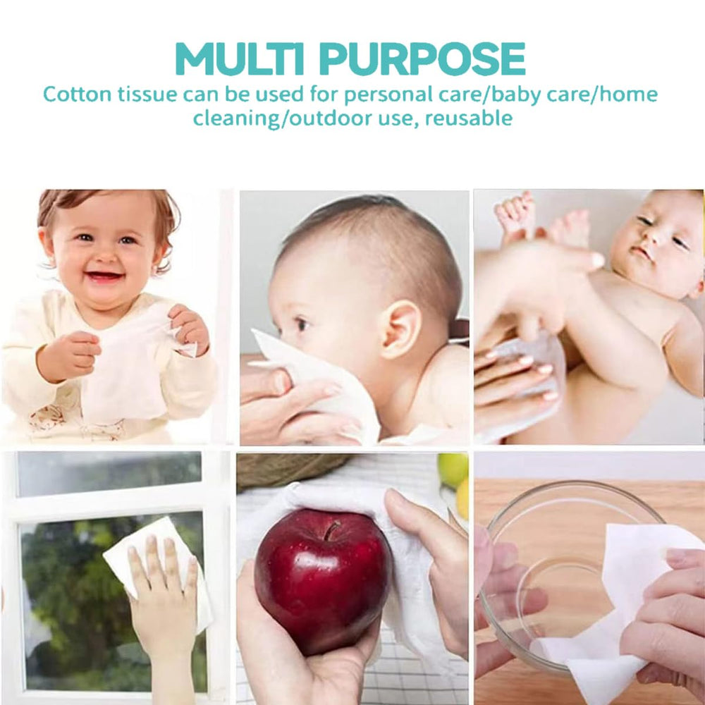 MSOEUESO Soft Dry Wipes used for makeup removal and skin care routines.