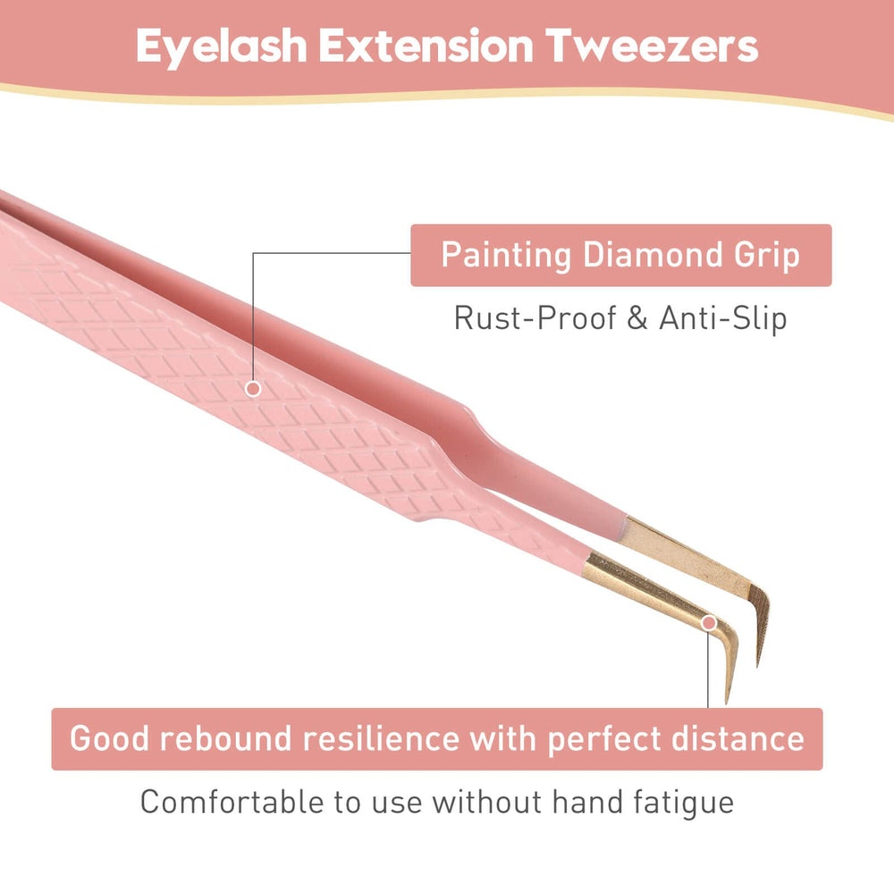 Ms.Queen mega-volume tweezers deliver high precision for delicate lash work.