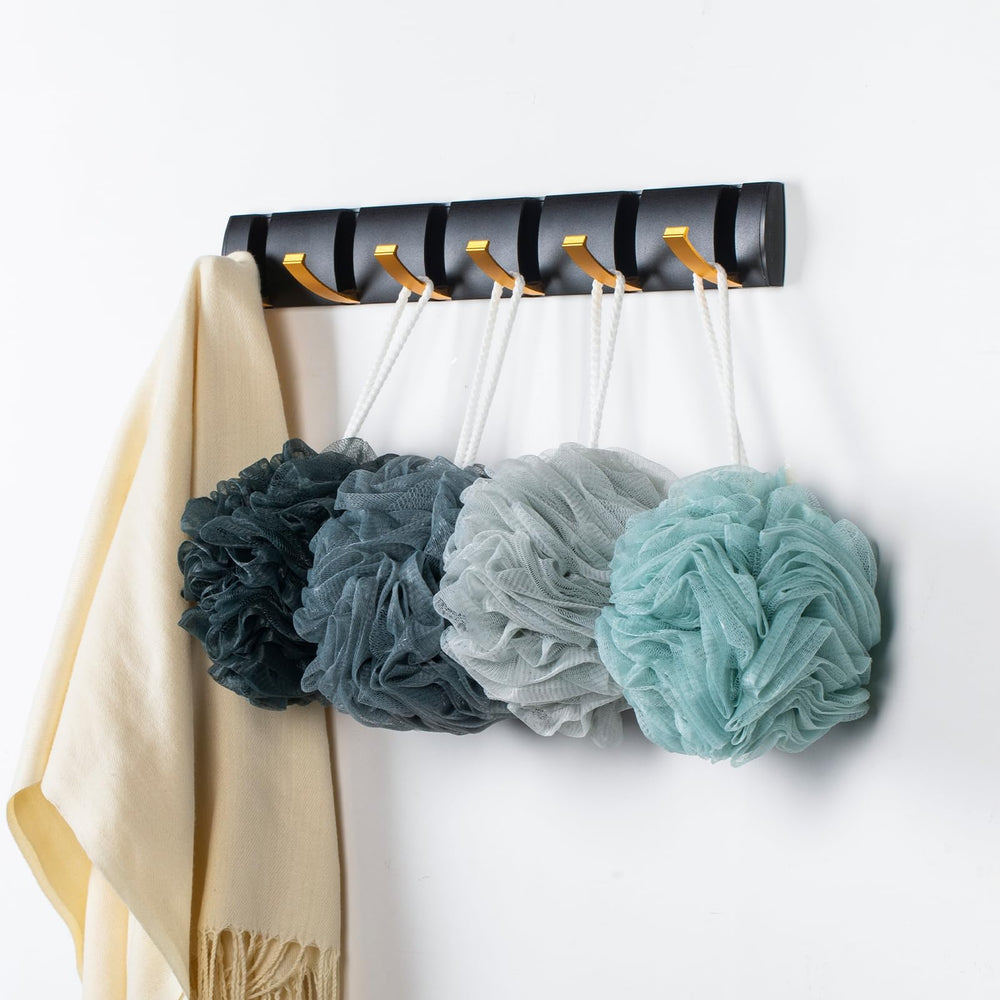 MTDLYICE blue-gray bath puff remains durable and easy to clean