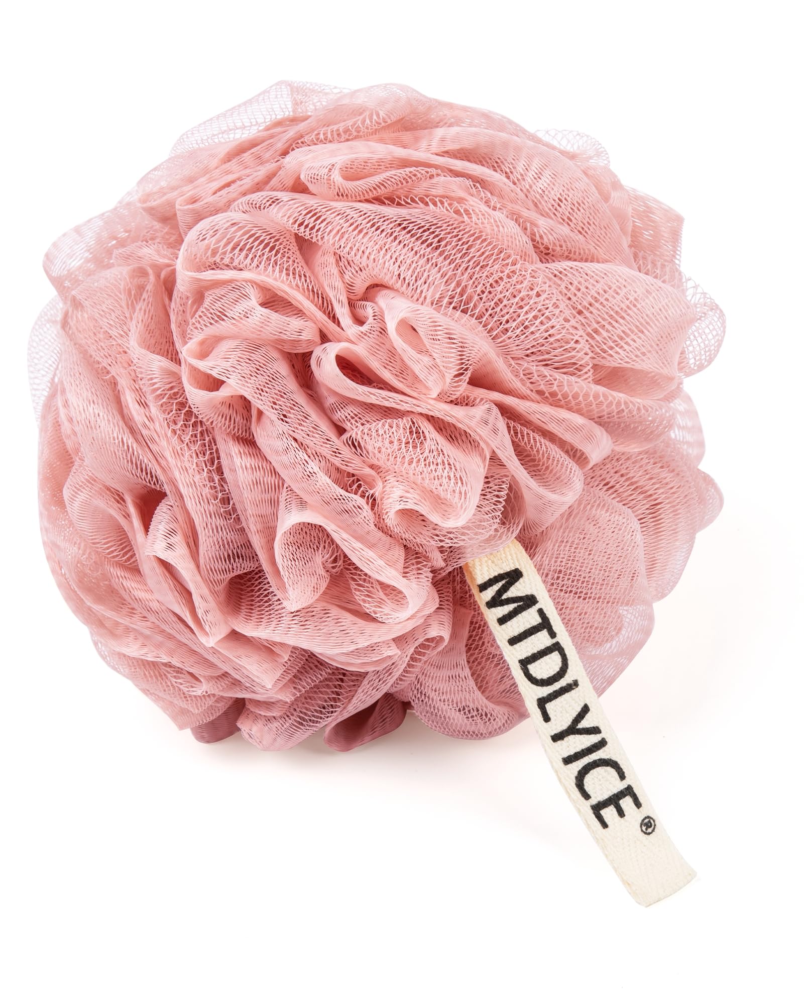 MTDLYICE loofah XXL high-density PE boosts foam generation during use.