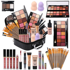 MTDXILTAI makeup kit bag open, convenient travel storage for on-the-go makeup.
