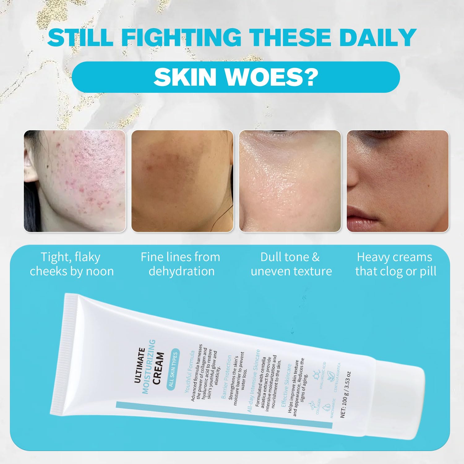 MTMULT Daily skincare routine application demonstrating quick absorption in morning routine.