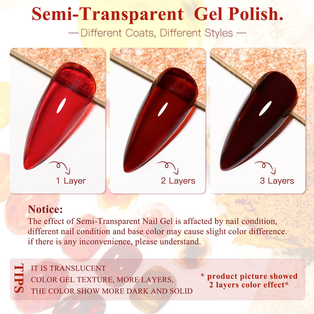 MTSSII Jelly Crystal Gel Nail Polish Grey Fall Hues for versatile everyday chic