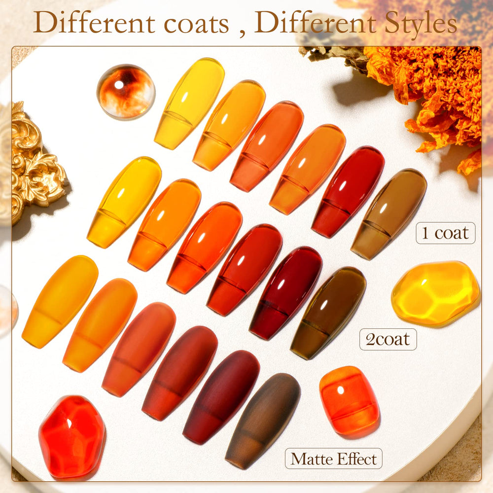 MTSSII Jelly Crystal Gel Nail Polish Wine Burgundy Red for bold fall nails