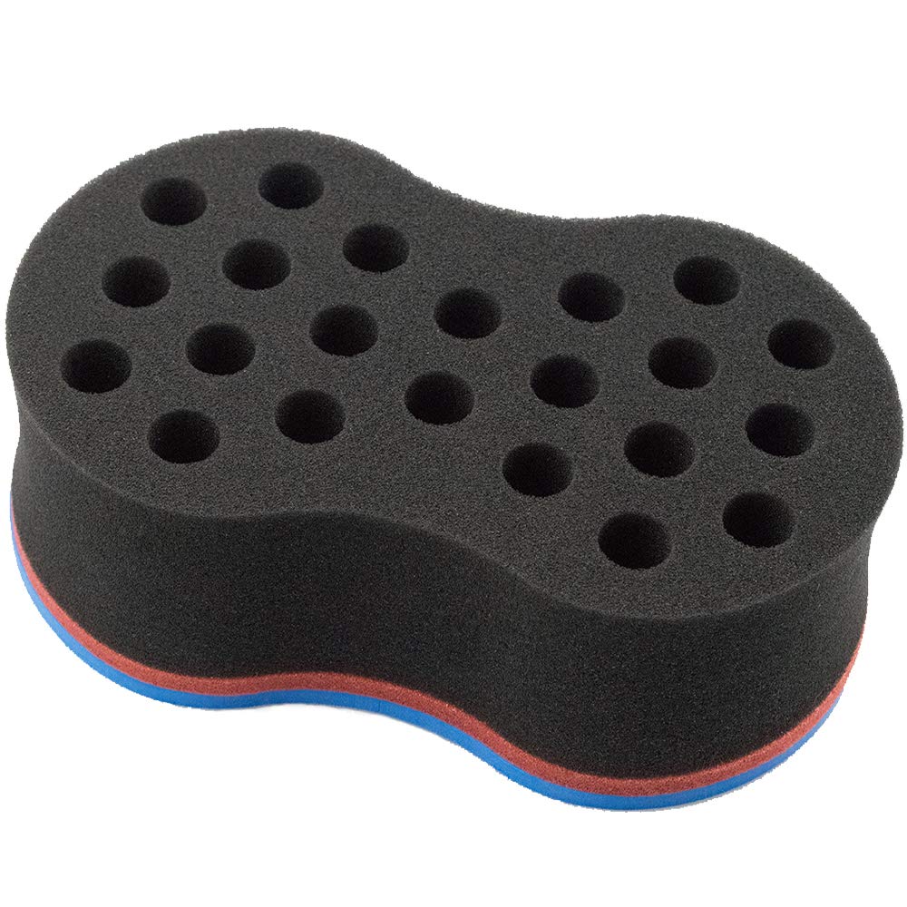 MTWIST Twist Hair Sponge used on thick curls to form twists quickly