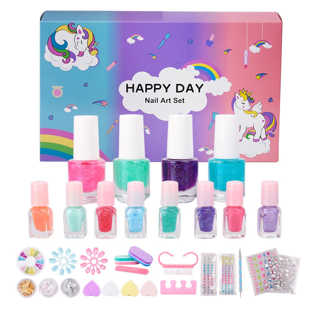 M&U MAKE YOU UP nail art kit packaging for at-home DIY nails and party fun