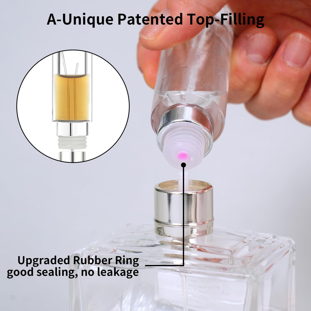 MUB clear viewing window helps monitor remaining fragrance level.