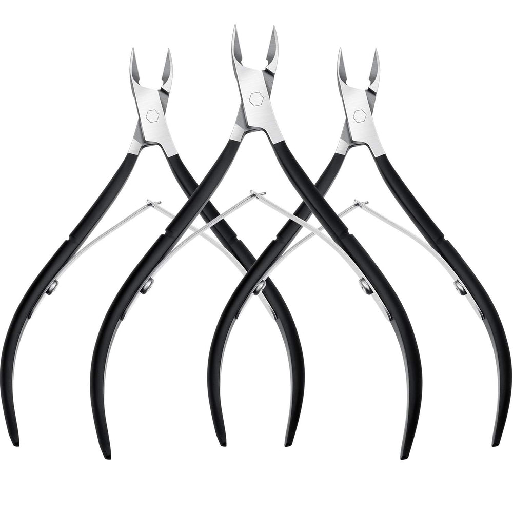 Mudder 3-pack cuticle nippers closeup for precise, painless cuticle care.