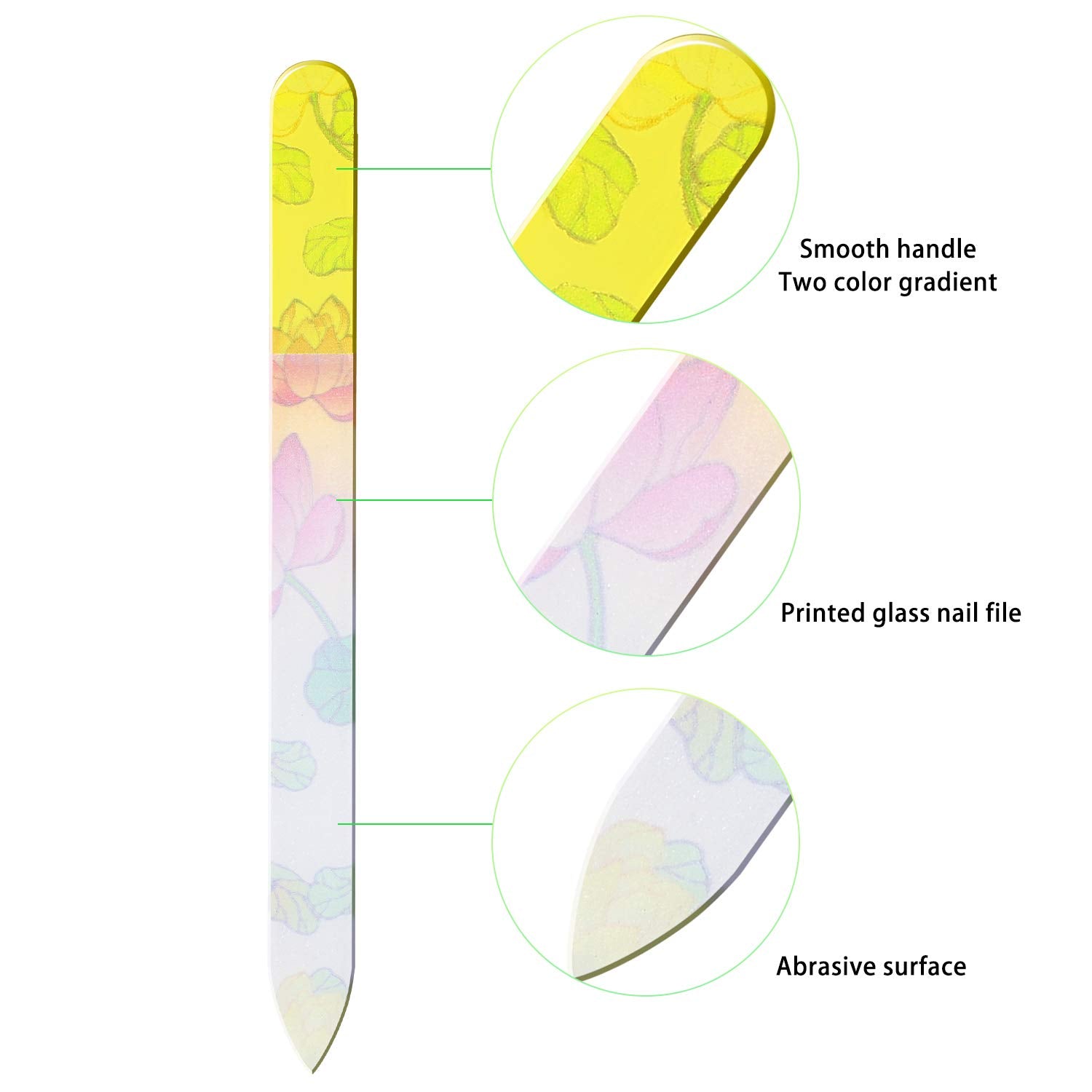 Mudder color-pattern nail files brighten routine manicures and distinguish tools.