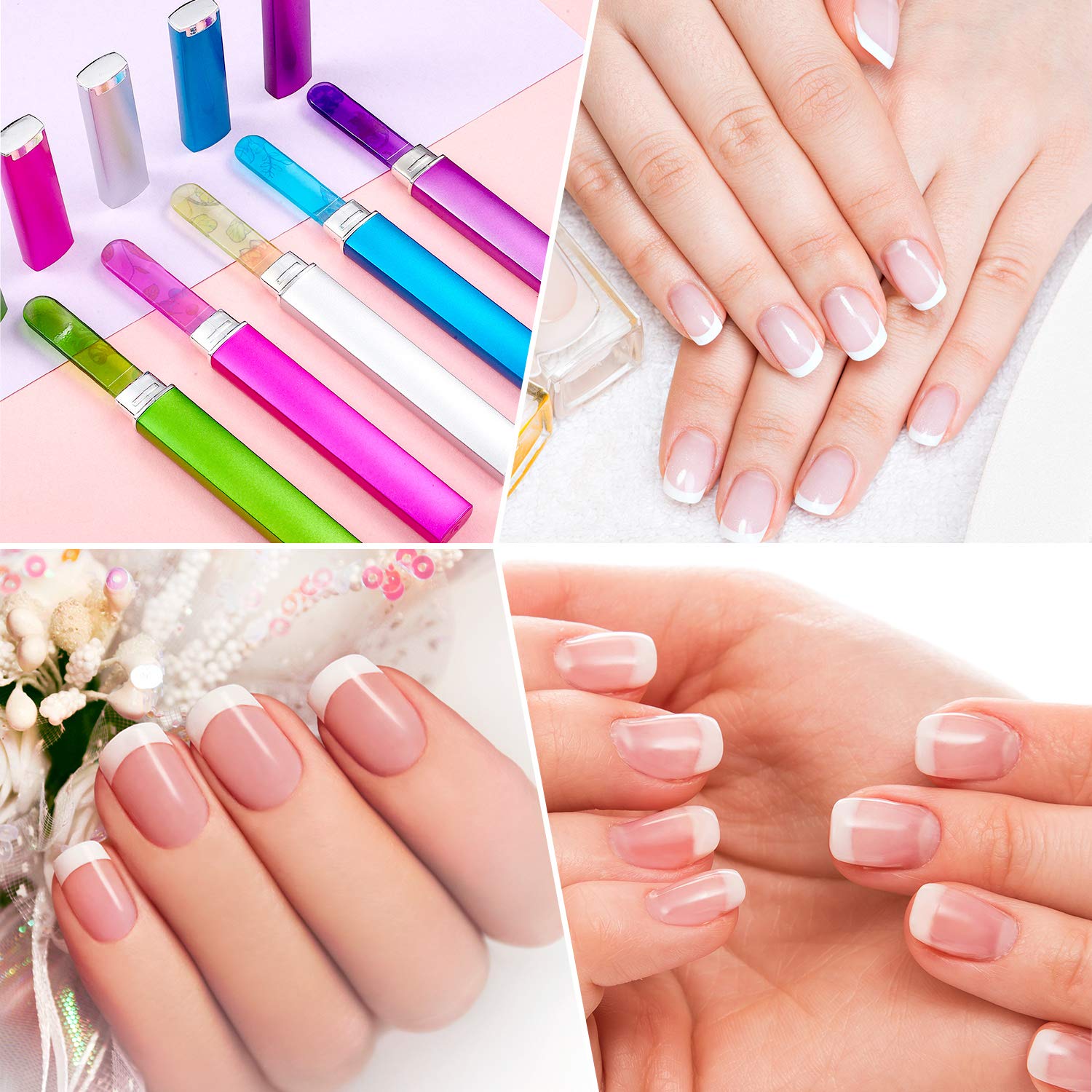 Mudder crystal glass nail file pack designed for home and salon use.