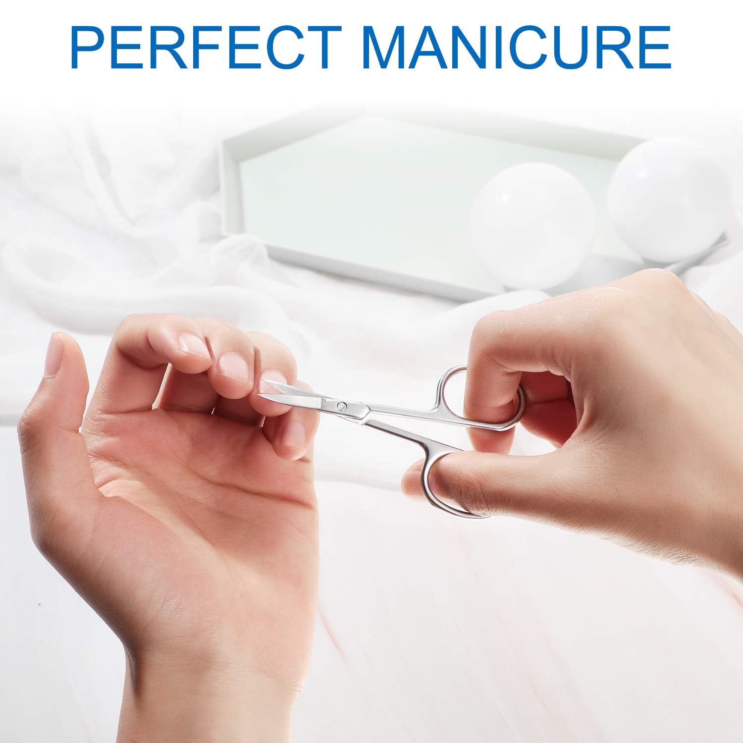 Mudder curved scissors travel-friendly kit for quick touch-ups on the go.