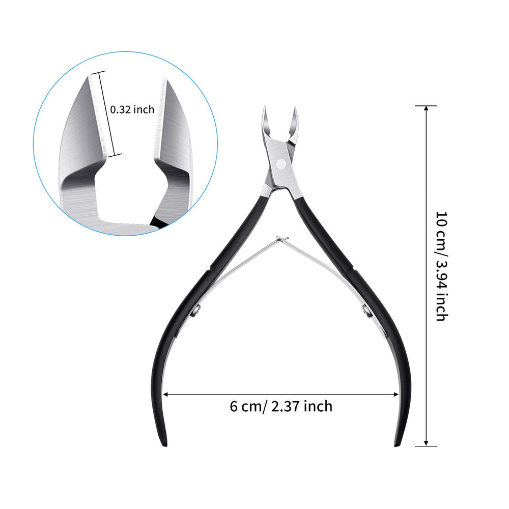 Mudder cuticle clippers ergonomic handle for comfortable grip during manicures.
