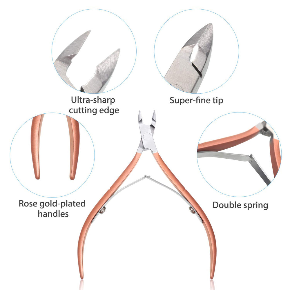 Mudder cuticle remover scissors pack with protective cap.