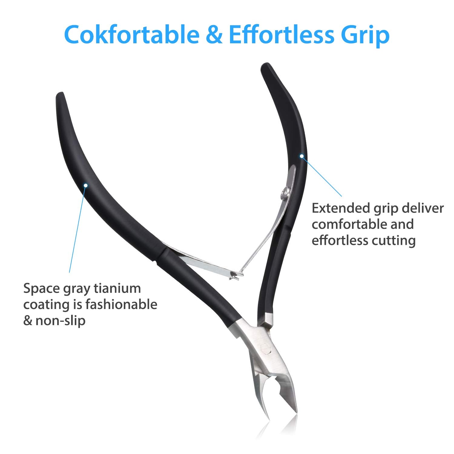 Mudder cuticle remover tool packaging with guard for safe storage.