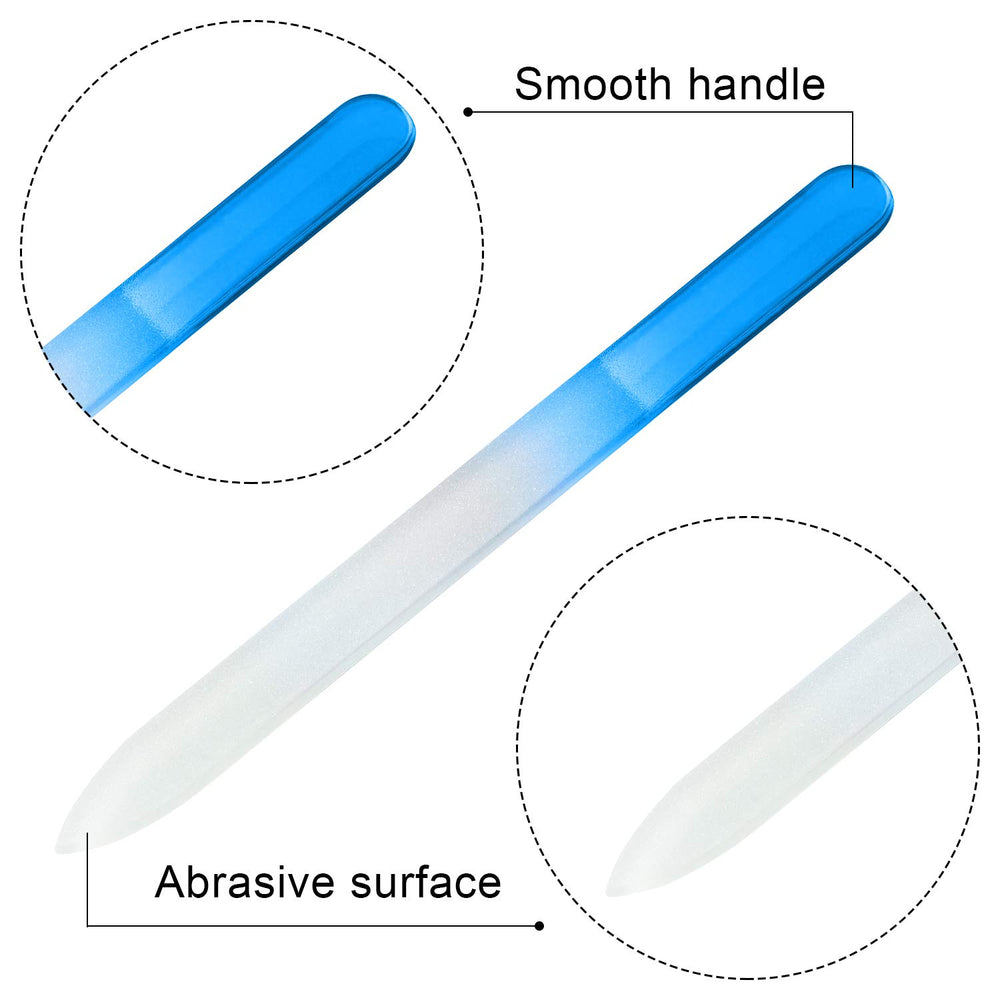 Mudder durable-grit glass nail file preserves filing surface after multiple uses.
