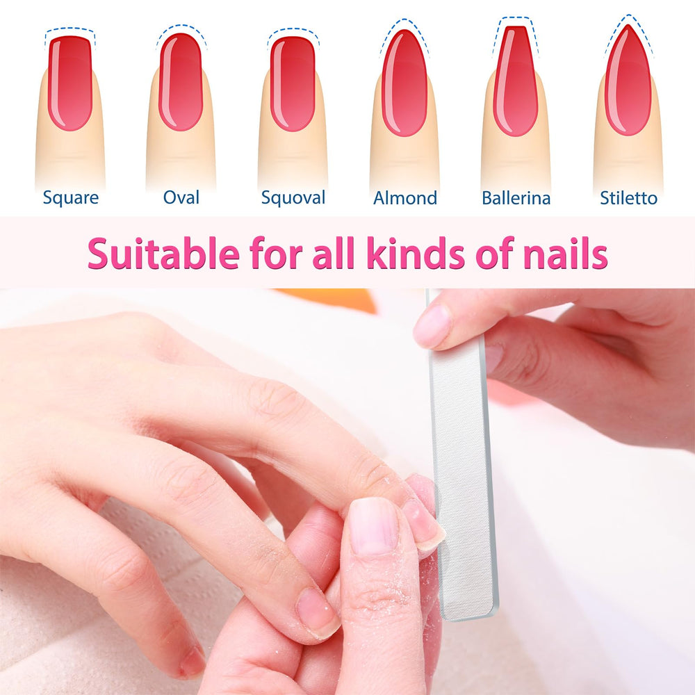 Lima de cristal Mudder: duradera y lavable para usos repetidos en uñas.