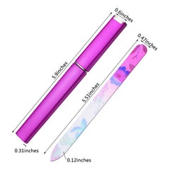 Mudder nail file set in case highlights portable protection for on-the-go manicures.