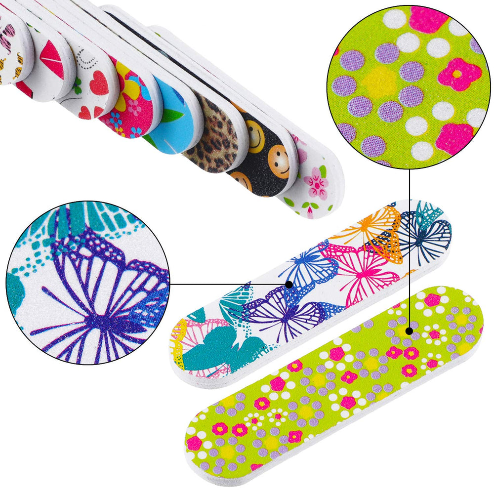 Mudder nail files rainbow-pattern offer colorful motivation during nail care.