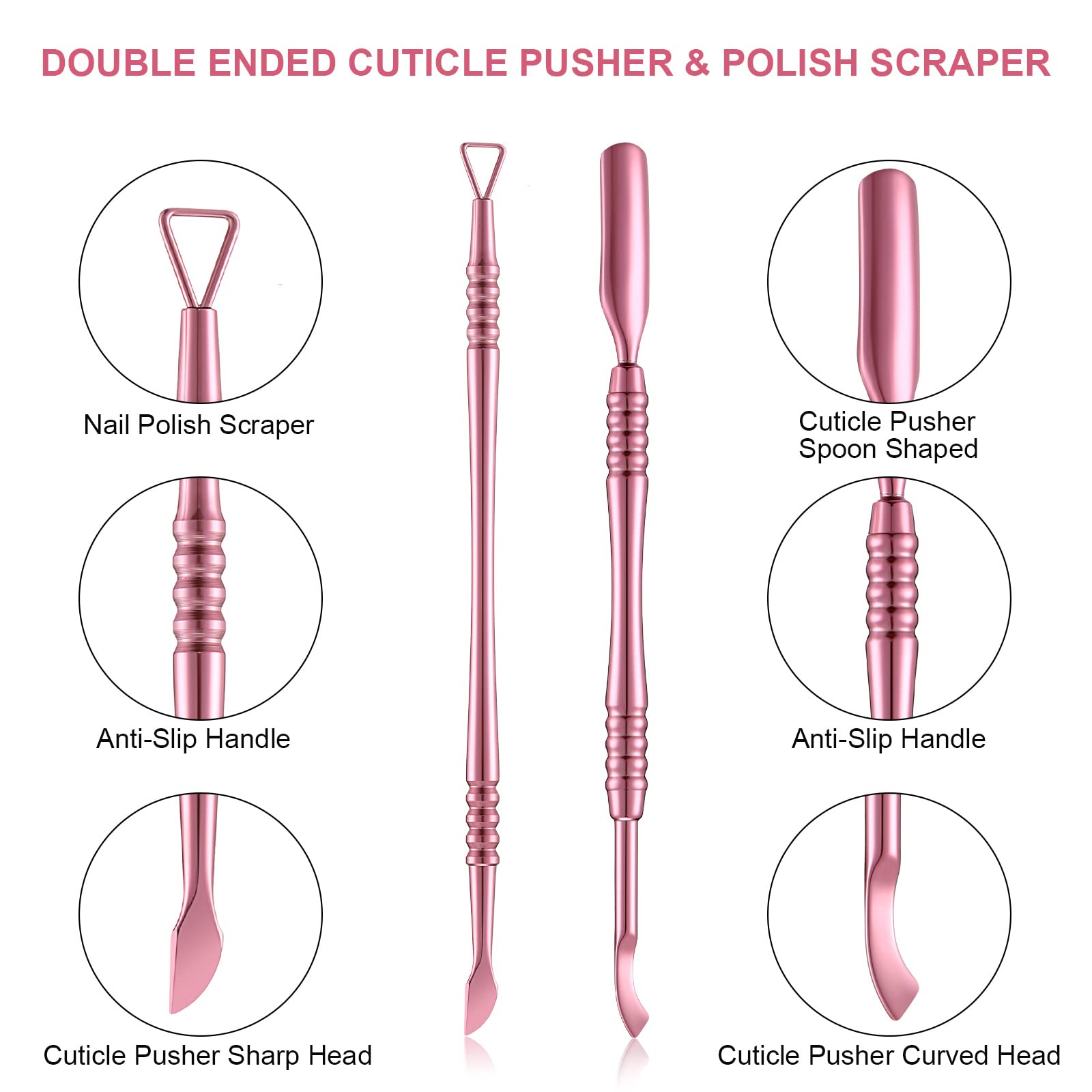 Mudder acrylic nail tools set pink rose versatile for home and salon use