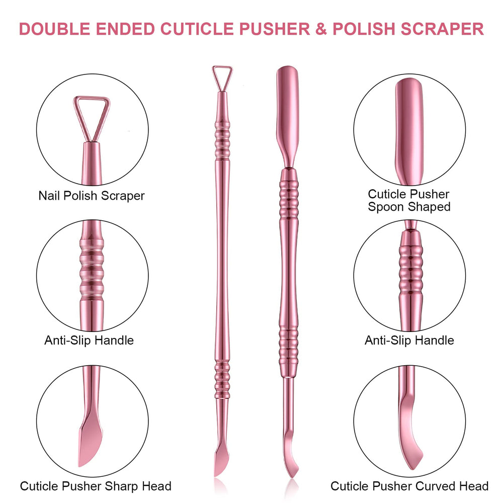 Mudder acrylic nail tools set pink rose versatile for home and salon use