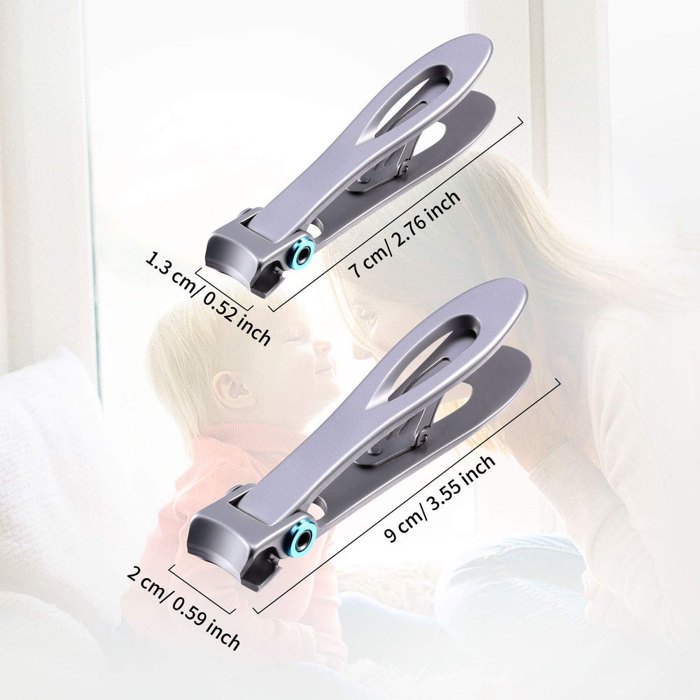 Mudder two-size clipper set for fingernails and toenails versatility.