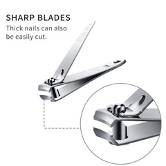 Mudder stainless steel nail clipper edge for smooth cuts.