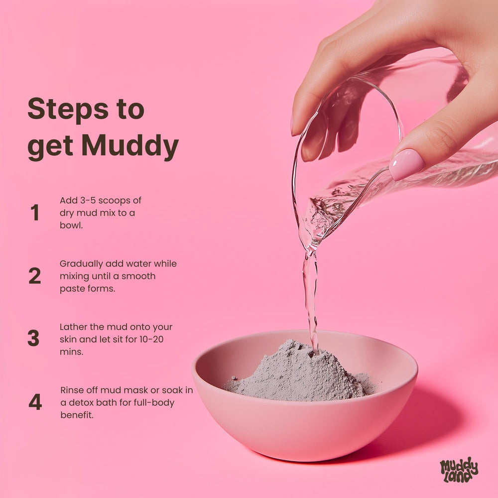 Muddyland Mud Masks 2-3 Bags illustrate extended use and routine flexibility.