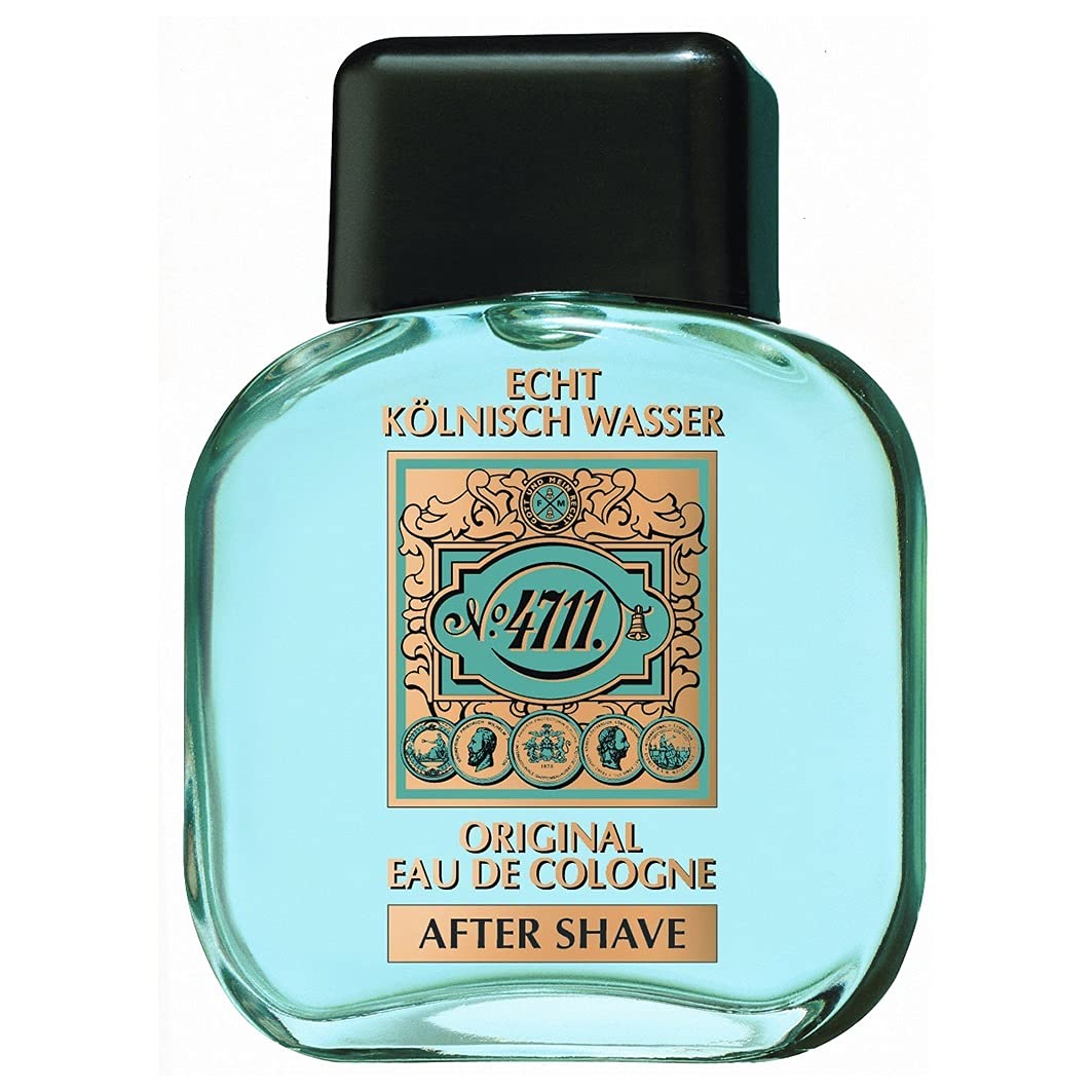 Muelhens 4711 original aftershave bottle delivers refreshing post shave feel