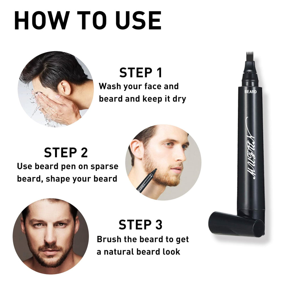 MUFUN beard pencil waterproof and sweatproof performance.