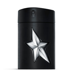 Mugler A*Men Fantasm bottle close-up highlighting patchouli-rich depth for evening presence.