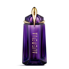 Mugler Alien bottle front with star logo for long-lasting floral-woody impression