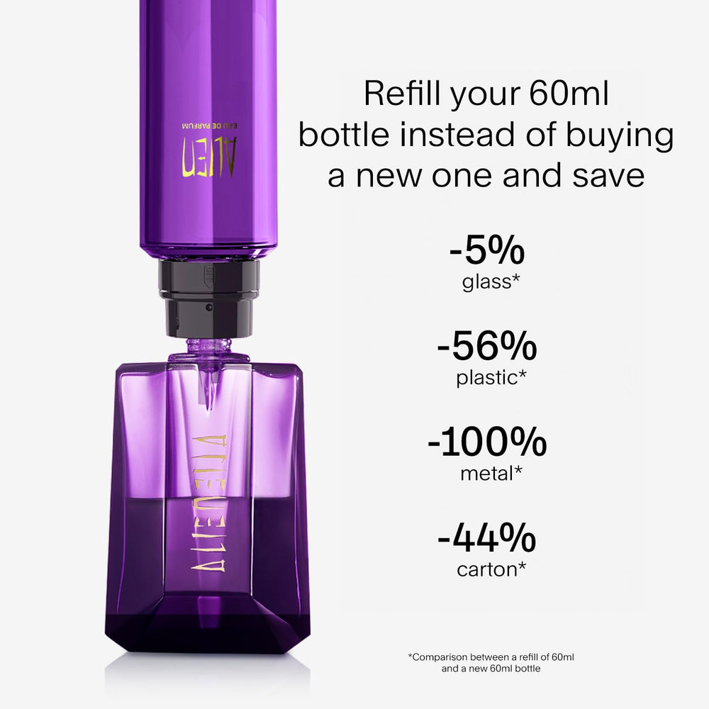 Mugler Alien cashmere wood detail evokes warm, sensual evening scent