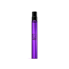 Mugler Alien Extraintense bottle closeup highlighting premium design for luxurious evening wear.