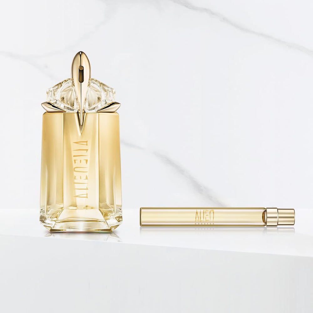Mugler Alien Goddess bergamot-note detail hints citrus brightness.