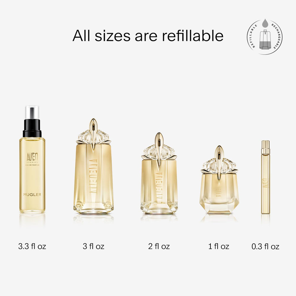 Mugler Alien Goddess vanilla-note close-up emphasizes warm, lasting base.