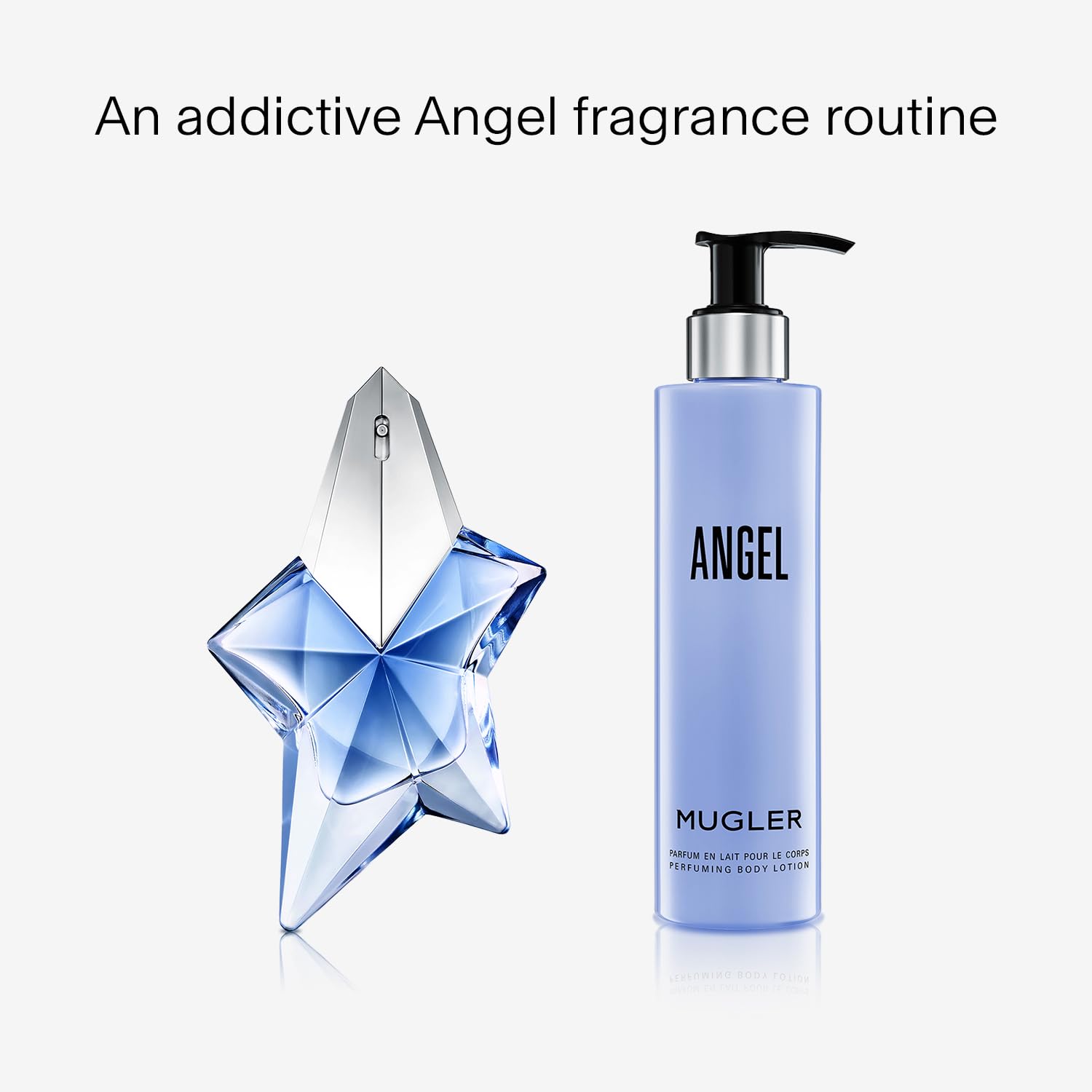 Mugler Angel lotion vanilla and patchouli warmth enhances scent layering
