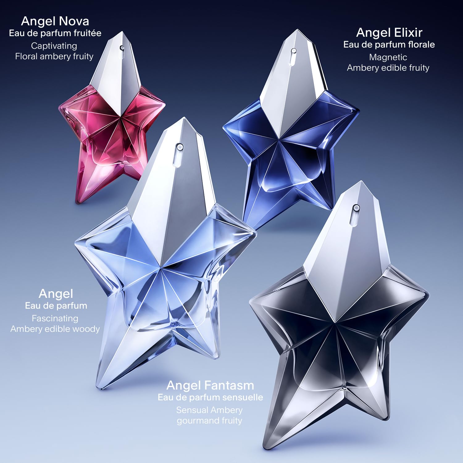 Mugler Angel Fantasm bergamot note provides a refreshing contrast to sweet facets