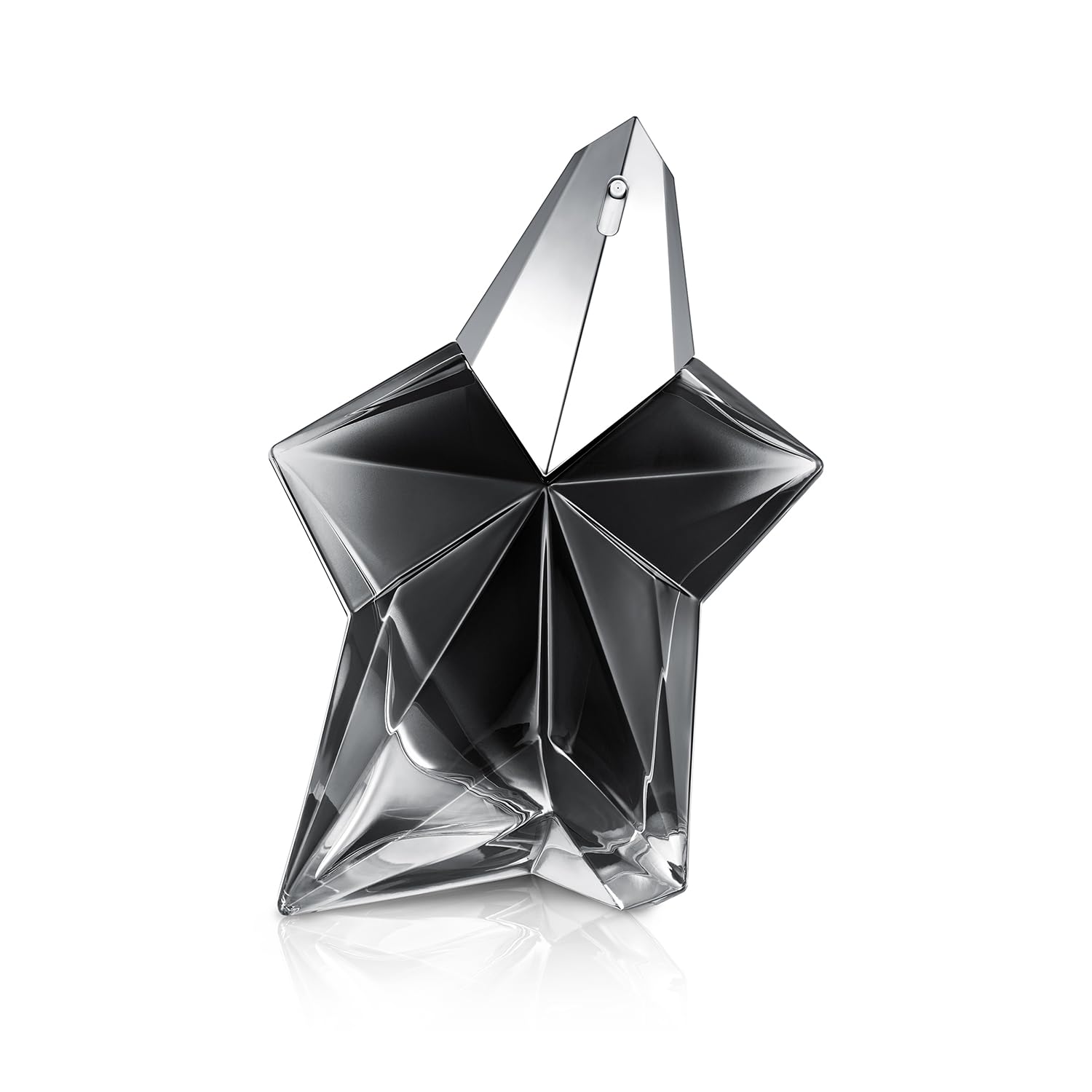 Mugler Angel Fantasm bottle closeup highlighting luxe glass and premium appeal