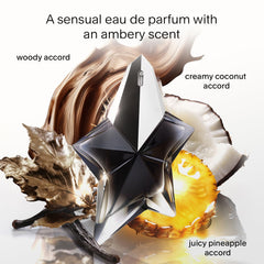 Mugler Angel Fantasm spray application captures mist for easy wear and immediate aura
