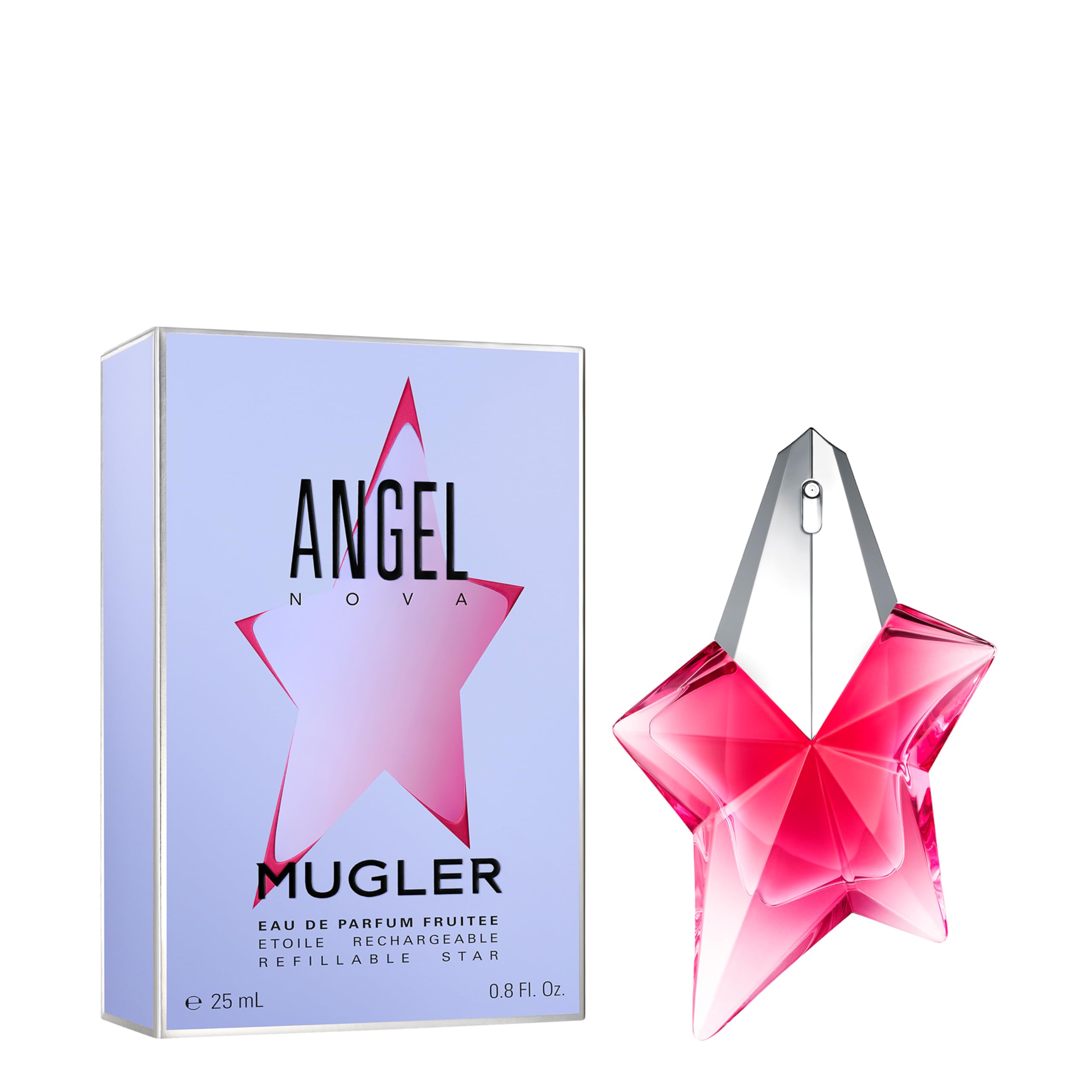 MUGLER Angel Nova packaging-closeup highlights luxury gift-ready presentation