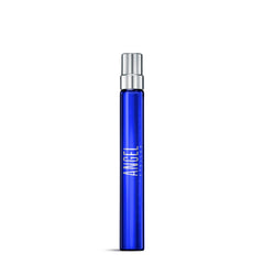 Mugler Angel Stellar bottle front, amber glow suggestion of daytime confidence.