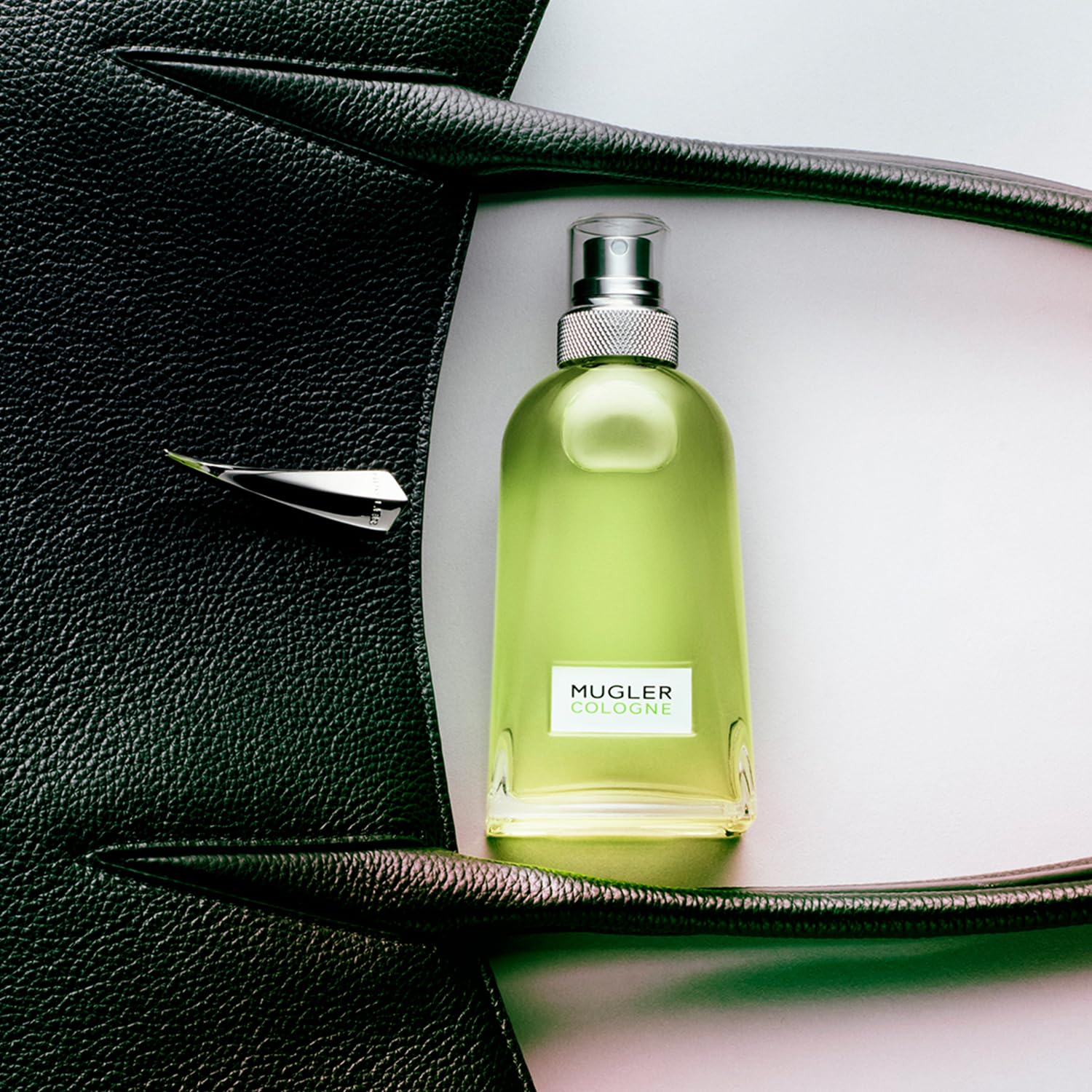 Mugler Cologne skin application shows subtle, lasting scent trail