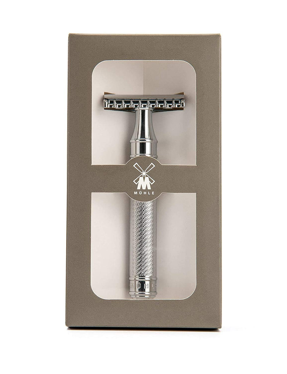 MÜHLE Traditional R41 open comb teeth highlight shave-channeling design