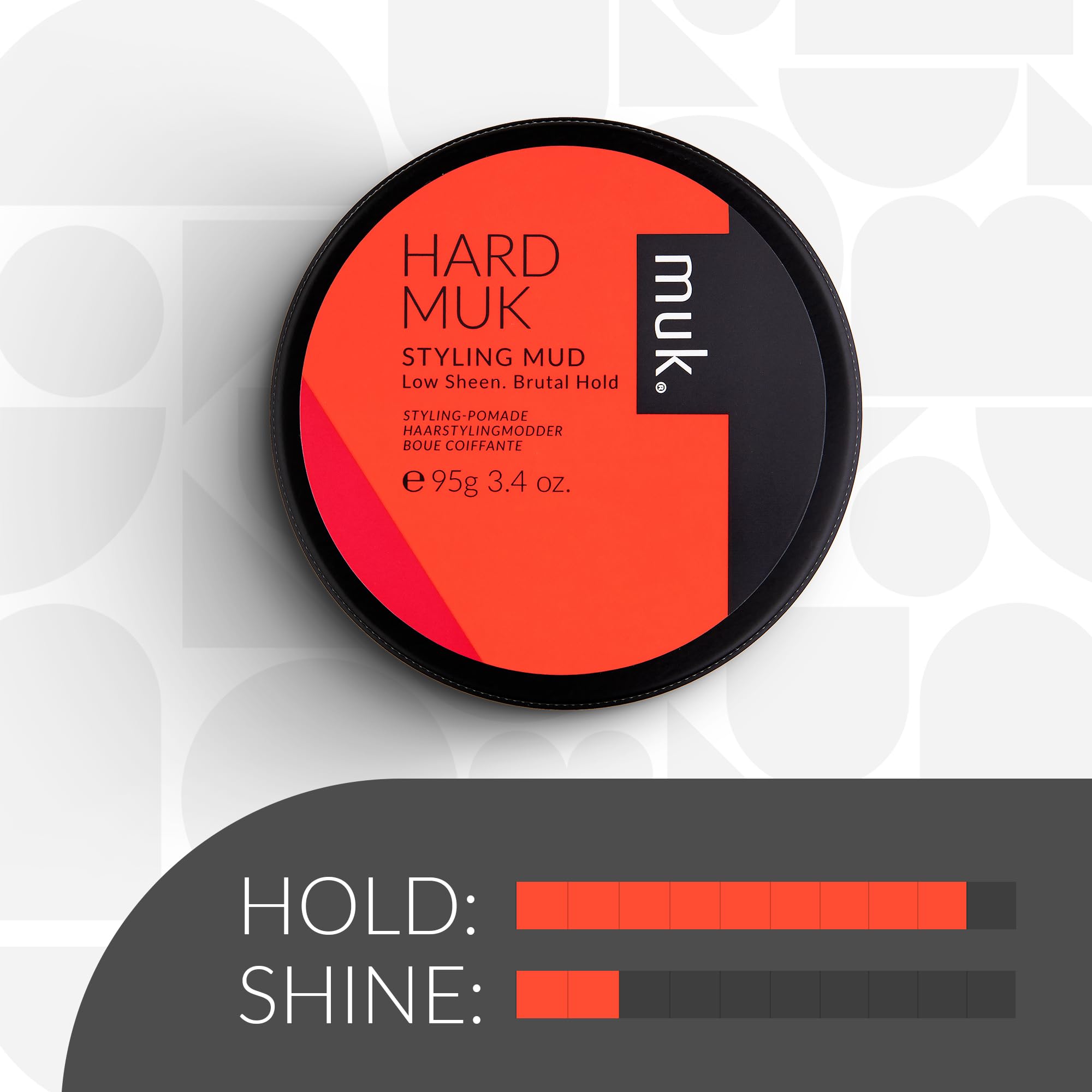 MUK Styling Mud low-sheen finish image highlights matte natural styling.