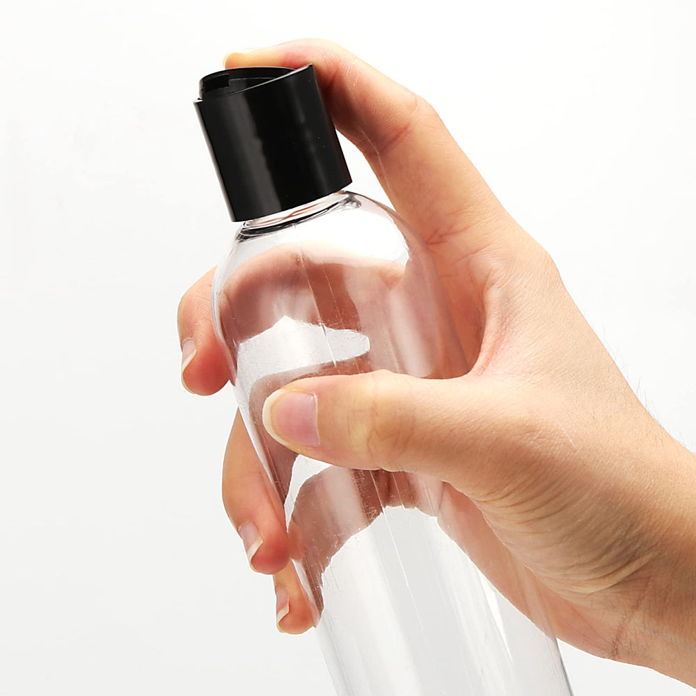 MUKLEI 8oz bottle ideal for shampoos, lotions, and body washes.