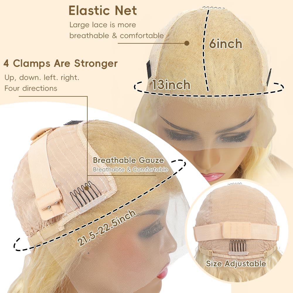 Mululi wig with four combs and adjustable straps for stable daily wear.