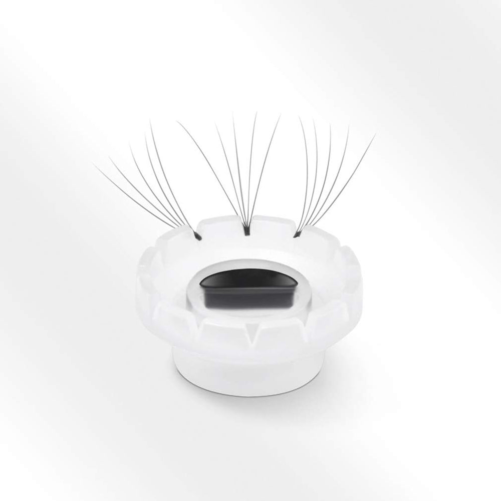 Mulutoo 0.63-inch diameter cups close-up for precise lash organization and reduced spill.