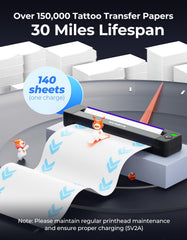 MUNBYN ITP06 print head at 300DPI delivers sharp stencil details