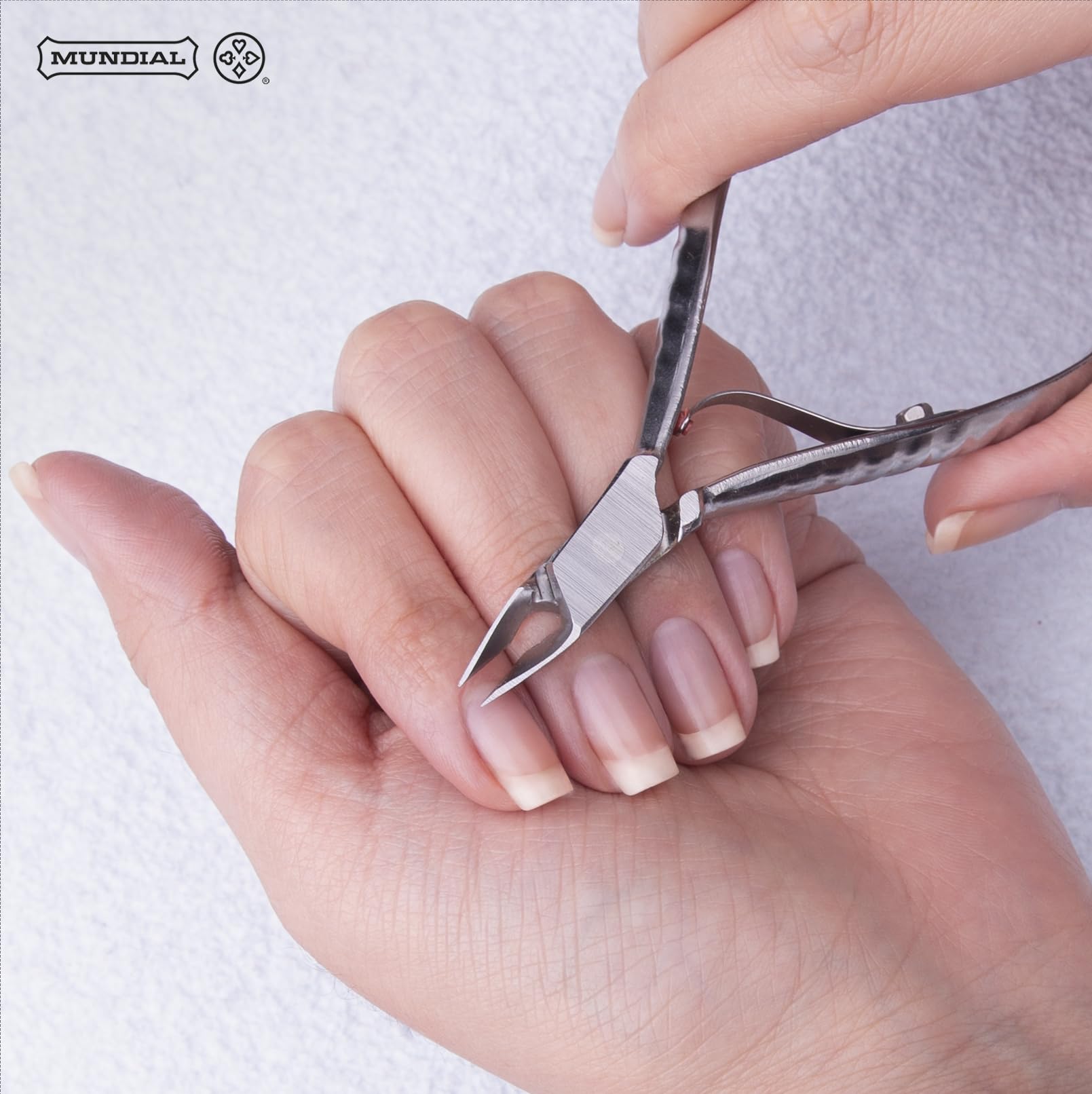 Mundial 722-PR cuticle nippers ready to use for professional or home care.