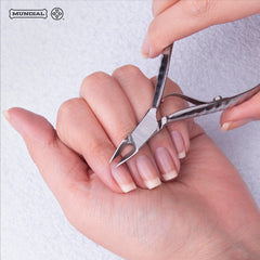 Mundial 722-PR cuticle nippers ready to use for professional or home care.